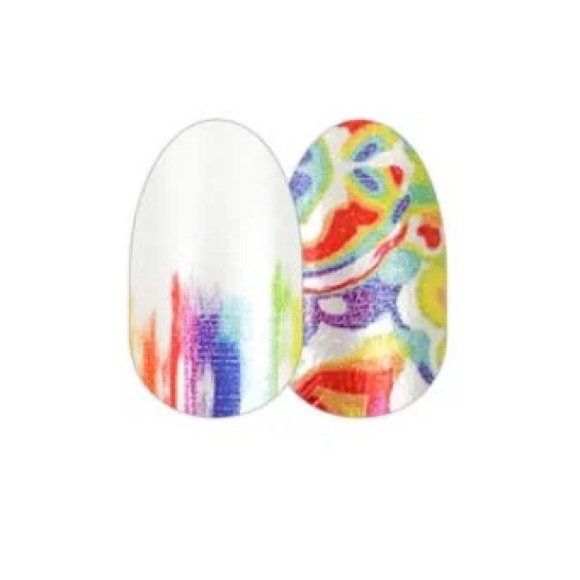 Color Street Other - Color Street MAKE A SPLASH Rainbow & White Pearl Finish Nail Strips Set